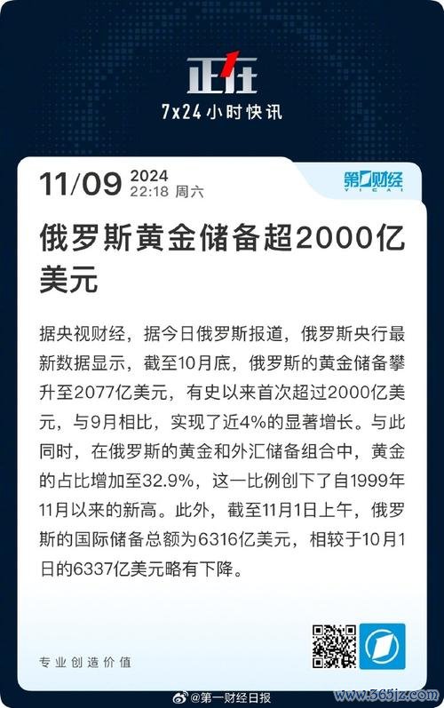 俄罗斯外汇储备：2025年6207亿趋势与去美元化冲击